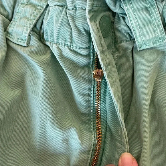 Mother The yo-yo ruffle greaser ankle in deep sea wash - Picture 8 of 14